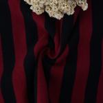 230cm Striped Knit Fabric French Terry 100% Cotton Autumn Winter Soft Wear for sale