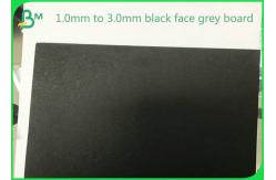 China 250gsm - 3mm Both Side Smooth Black Paper Board For Large Cardboard Boxes supplier
