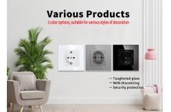 China European Standard Electrical Wall Socket 16A 3500W Round Wall Socket Box Mounting supplier