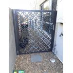 Rectangular Aluminium Profile Gate Double Aluminum Exterior Door Lightweight
