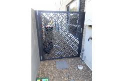 China Rectangular Aluminium Profile Gate Double Aluminum Exterior Door Lightweight supplier