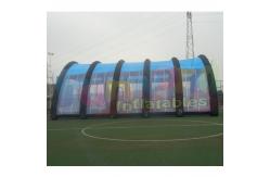 China Customized Mobile Lnflatable Paintball Tent Waterproof And Fire Retardant supplier
