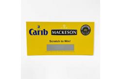 China Printable Custom Scratch Off Cards Personalised Lottery Scratch Cards Glossy Varnish supplier