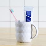 Student Brush Plastic Water Toothbrush Cup Mug With Handle
