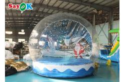 China 11.5FT Christmas Decoration Inflatable Snow Globe Transparent Bubble Tent supplier