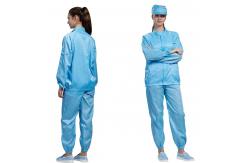 China Summer Electronic Anti Static Suit ESD Cleanroom Sterile Lab Coat supplier