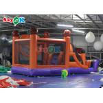 Pumpkin Halloween Inflatable Bounce Castle With Slide Inflatable Combos For Party