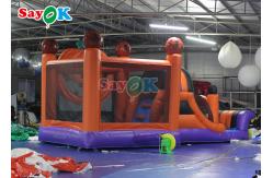 China Pumpkin Halloween Inflatable Bounce Castle With Slide Inflatable Combos For Party supplier