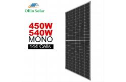 China 550W Half Cell Mono Solar Panel Anodized Aluminium Alloy Frame Solar Energy Panel supplier
