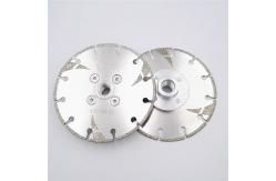 China 125mm Electroplated Reinforced Diamond Cutting Blade M14 Thread 5 Inch With Protection supplier