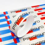 Durable Tyvek Paper Event Wristbands with Bar Coding and Full Color Printing for sale