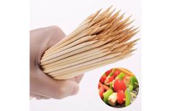 China OEM 10cm BBQ Bamboo Sticks For Meat Impaling Machine supplier