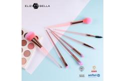 China 7Pcs Cosmetic Makeup Brush Tools Synthetic Hair And Plastic Handle supplier
