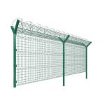 Galvanized Steel Razor Wire And Barbed Wire Fences For High Security Anti Climb Fencing System Supported By Y Posts for sale