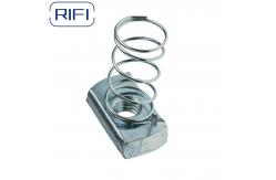 China Silver Carbon Steel Unistrut Pring Nut With Customise Hole Size supplier