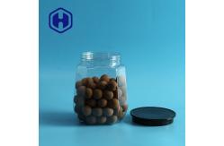 China Lollip Pop 1150ml Cookie Plastic Transparent Jars With Sensitive Liner supplier