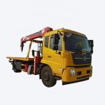 Dongfeng Kingrun 10 Tons Road Rescue Trailer With 8 Tons Crane   Traffic clear Tow Truck  Mounted Crane for sale
