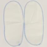 Adult Disposable Nonwoven Close Slippers With Whole Top Lightweight PP Blue Thread Sewing for sale