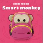 Large 3D Cartoon Monkey Preschool Toddler Backpack Breathable for sale