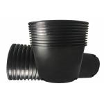 Outdoor Vegetables Plastic Horticultural Plant Pots With Drainage Hole Tray for sale