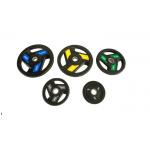 2.5kg - 20kg Weight Plates , Colourful PU Material Gym Spare Parts Logo Available for sale