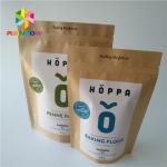 Custom Printed k Food Stand Up Pouch Packing Bag Kraft Paper Matte Surface for sale