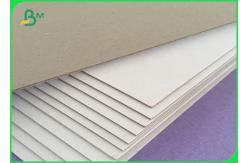 China 90 - 94% Brightnes Duplex Grey Board Paper White Back Recycled Pulp supplier