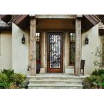 Low Maintenance Art Glass Panels Temperature Control Impact Shield Garage Door for sale