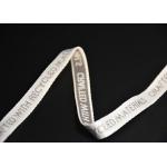 Custom Logo 1cm Non Stretch Jacquard Tape Woven Double Sided For Clothing
