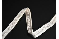 China Custom Logo 1cm Non Stretch Jacquard Tape Woven Double Sided For Clothing supplier