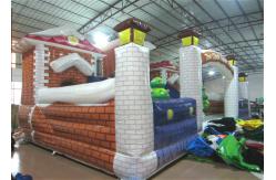 China Commercial Children Custom Made Inflatables Snowman Safe Nontoxic 10 X 6m Waterproof supplier