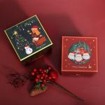 Custom Printing Christmas Ornament Packaging Boxes Recyclable With Lid And Base Box