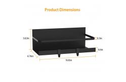 China Magnetic Fridge Organizer With Black Seasoning Racks And Free Hooks supplier