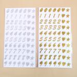 Non Toxic Christmas Gift Stickers Foil Stamped Vinyl Letter Stickers for sale
