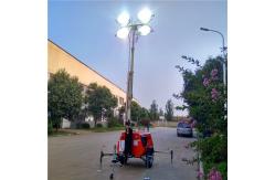 China Mobile Lighting Vehicle 200w*4LED Lighting Hand Lift Lighthouse 6kw Diesel Generator supplier