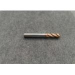 Longlife Four Flute Flat Head Ball Nose Milling Cutter Golden Color HRC55 for sale