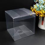 Hot Selling  PET Packing Box Custom Clear Transparent Folding Square Box for sale