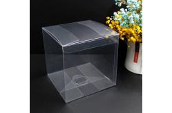 China Hot Selling  PET Packing Box Custom Clear Transparent Folding Square Box supplier