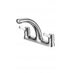 1 Hole Dual Handle Bathroom Faucet Copper Material Resist Tarnish for sale