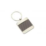 Pantone Color Leather Key Chains Texture PU 40mm Souvenir Key Ring for sale