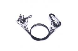 China Anti Rust Wire Rope Lanyard Plastic Coated SS Wire Safety Slings Cable Assembly supplier