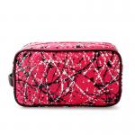 Daily Use Zipper Canvas Make Up Custom Cosmetic Bag for sale