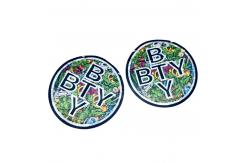 China Resealable Die Cut Mylar Bags Round Shaped Bag For Custom Packaging supplier