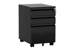 China 3 Drawer Mobile Metal File Cabinet With Lock supplier