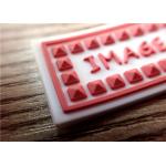 Personalized 3D Rubber Patches For Clothes / Hat Eco - Friendly