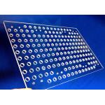 Customized Square Shape Laser Drilling Precision Glass Machining Clear Quartz Glass Plate for sale