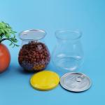 900ML Vase Shape Plastic Food Cans With PE Soft Cover for sale