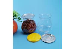 China 900ML Vase Shape Plastic Food Cans With PE Soft Cover supplier
