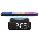 Multi Function 10W Wireless Charging Clock Mobile phone Fast Charger for sale