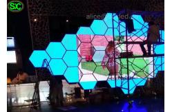 China P3.9 Shape Video Curtain LED Display screen for Advertising , High Resolution supplier